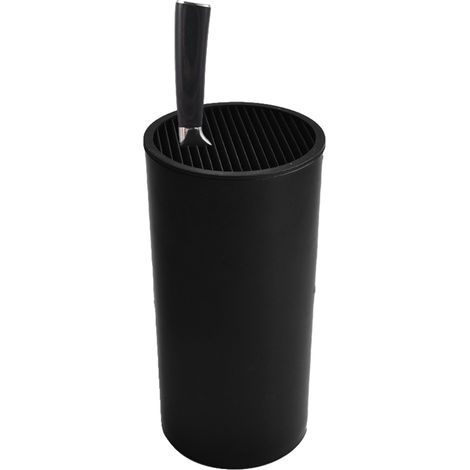 Knife Holder - Universal Kitchen Knife Storage Rack - Space Saving Scissors Slot Design - For Countertop Use - 1 Piece (1/5)