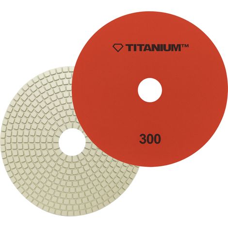Disco de pulido de diamante para pulir baldosas de porcelana, 150 mm, gr300, titanio. (1/5)