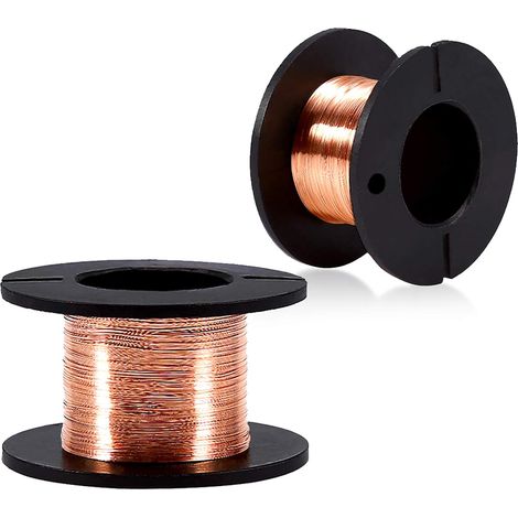 5PCES Fil de cuivre émaillé 0.1mm Aimant enroulement de fil, avec couche d'isolation, pour les bobines serrées de fil isolé (1/5)