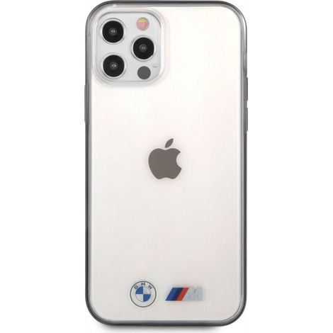 Coque BMW BMHCP12LMBTOK pour iPhone 12 Pro Max 6,7" - Coque rigide transparente finition sablée