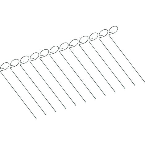 Set di 12 supporti riutilizzabili per piante, resistenti alla ruggine, per steli di fiori, ideali per casa, giardino, cortile e fattoria.