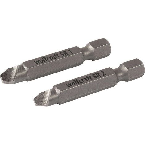 Pack de 2 puntas tornillos defectuosos con cabeza especial 2982000 wolfcraft (1/4)