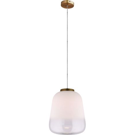 Hängelampe Lumineca Nonseum 33x40 cm Weiß und Bronze