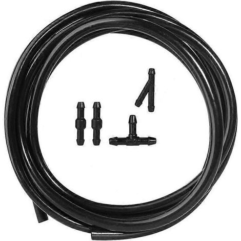 5pcs/Set 2m Car Windshield Washer Hose Automotive Car Wiper Blade Pipe Windshield Jet Spray Wiper Nozzle Water Hose Fluid Tube (1/5)