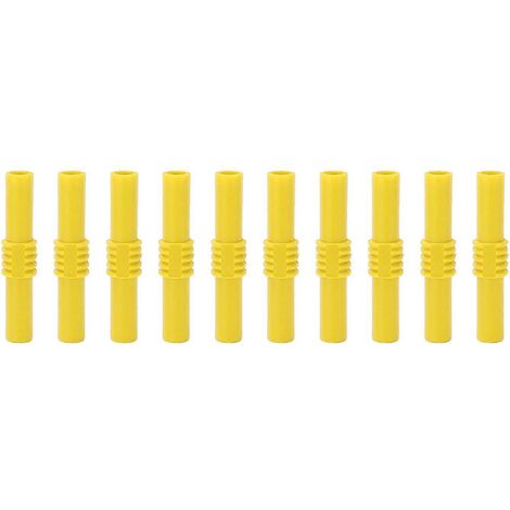 10 Stück 4 mm isolierte Bananenstecker-Verlängerungsstecker (Buchse auf Buchse) für Elektronik