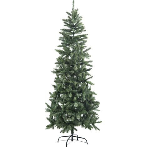 6FT Slim Pine Green Tree Christmas Holiday Festive Xmas Home Decorations with Pencil Point Tips (1/5)