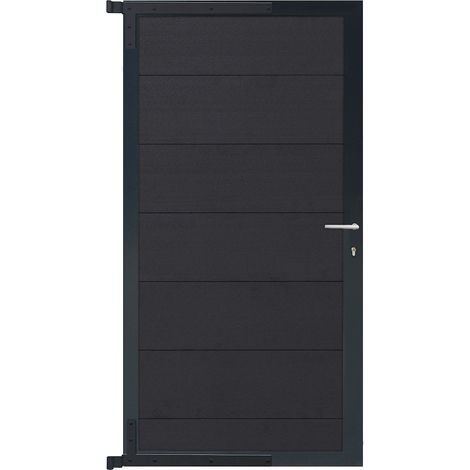 TJÖRN-Tor-Komplettset 90x175cm schiefergrau/anthraz.