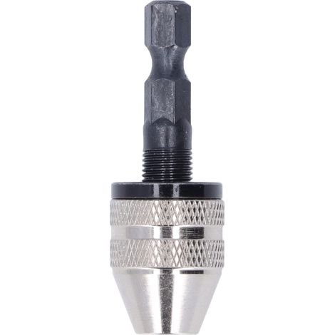 Mandrin autocentrant 3 mors pour perceuse avec queue hexagonale, compatible meuleuse électrique