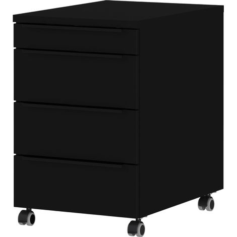 bümö Space Rollcontainer ohne Schloss   Schwarz