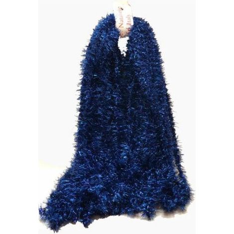 Mazzo di 24 fili festoni 2 metri - colore blu - addobbo decorazione natalizia