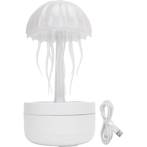 Méduse humidificateur LED couleur veilleuse rotatif diffuseur d'huile essentielle pour chambre bureau hôtel capacité 300ml (1/5)