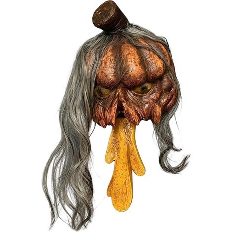 Crâne Décoratif Ornement De Crâne En Résine Réaliste Effrayant Avec Cheveux  Décorations D'Halloween Pour L'Extérieur Idéal pour fête de maison hantée, décoration intérieure et extérieure, cour, (1/5)