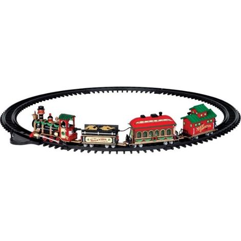 Trenino Natalizio Giostra Movimento Yuletide Express Villaggio Natale Lemax (1/4)