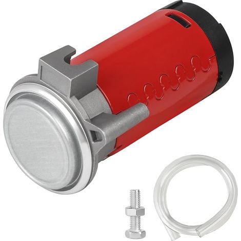 LALAGO Car Air Pump Klaxon Rouge 12V 150dB, Moteur Pompe à Air de Voiture, Compresseur D'air Mode Étanche et Klaxon Chromé pour Voiture, Véhicule, Camion, Van, Bateau (1/5)