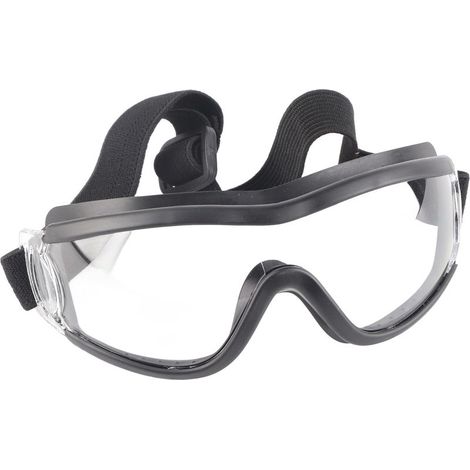 Lunettes de sécurité pour enfants anti-postillons et anti-buée, transparentes, pour l'extérieur (noires) (1/5)