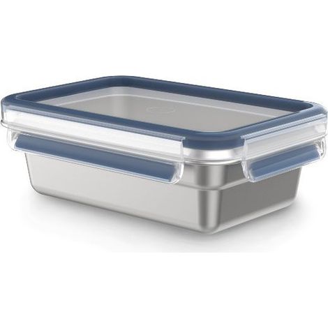 Emsa Clip & Close caja inoxidable 0,8 litro metal (1/5)