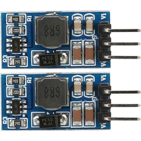 Stück DC/DC-Aufwärtswandler\n\nBoost-Konverter für LED-Motor 7W 2,6-5,5 auf 5V 6V 9V 12V ND0412SA (mit Pi)