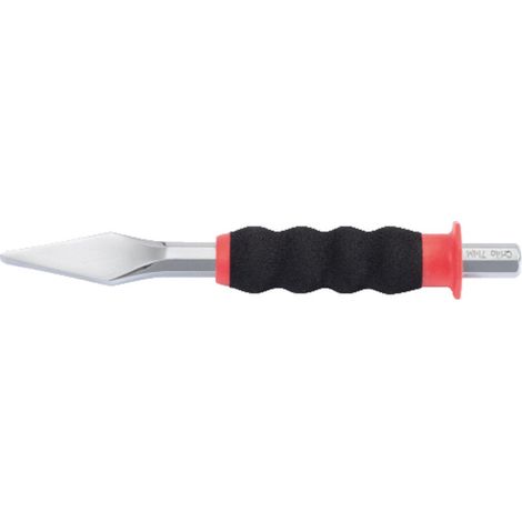 KS-Tools 156.0242 Kreuzmeißel m.Handschutzgriff,8- kant, 7mm, L=190mm (1/4)