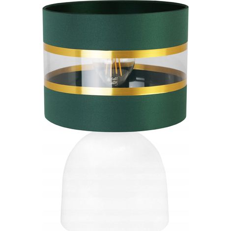LAMPADA DA COMODINO, ELEGANTE PARALUME ORO, 20 CM