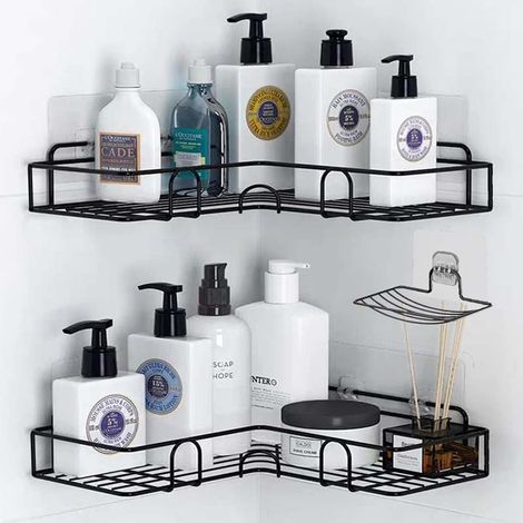 Jiajia AI, Etagere Douche Rangement Salle de bain Dortoir et pour jardin, terrasse et extérieur (1/5)