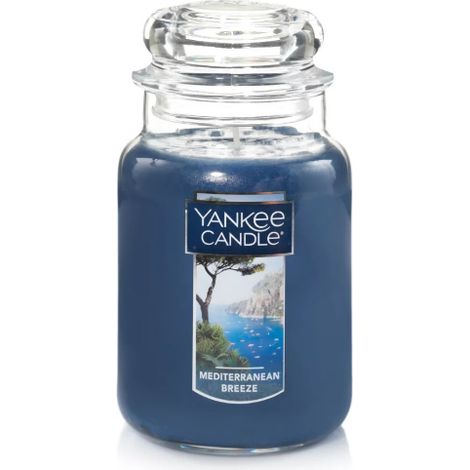 Bougie Yankee Candle grand pot Brise Méditerranéenne 623 g