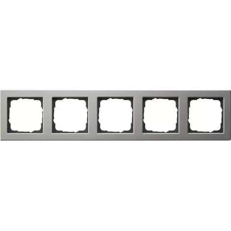Gira Abdeckrahmen 5f Gira E2 Edelstahl 021533 (1/2)