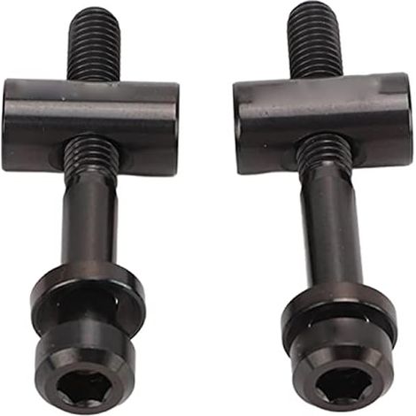 Vis de Tige de Selle de Vélo en Alliage de Titane Premium Durable Antirouille Haute Résistance M5 X 40mm Vis de Fixation de Tige de Selle pour Pièces de Rechange de Vélo DIY 2 (Noire) (1/4)