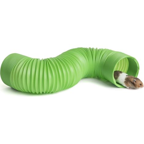 Tunnel Pour Petit Animal - Tube Plastique Extensible 39 X 4 Pouces - Cachette Pliable Pour Fouissement Et Exercice - Pour Furets Et Rats - 1 Pièce (1/5)