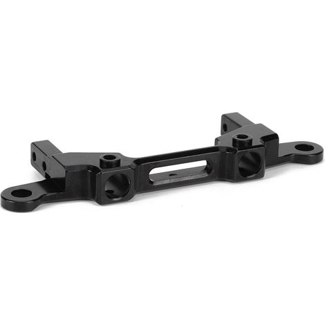 Heckstoßstange aus Aluminiumlegierung / Karosseriesäulenhalterung, kompatibel mit 1/10 RC-Modellen Axial SCX10 III (schwarz) (1/5)