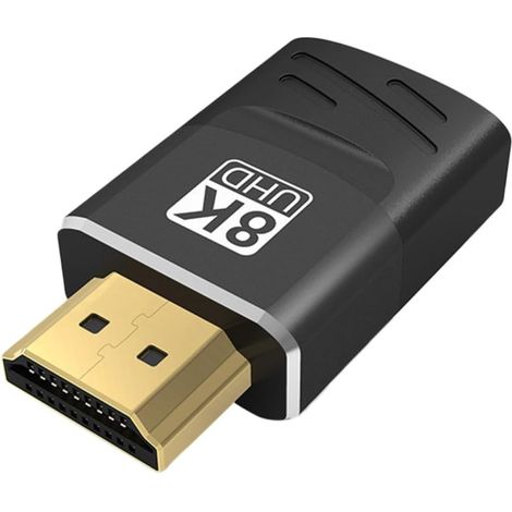 Adaptateur Vidéo pour Extension Câble 8k en Alliage Noir Mâle vers Femelle Haute Adaptabilité, Connecteur PC et Laptop pour Moniteur et Télévision (1/5)