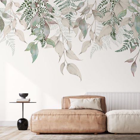 Papier peint panoramique Esprit nature, Crême 150 x 250cm (1/5)