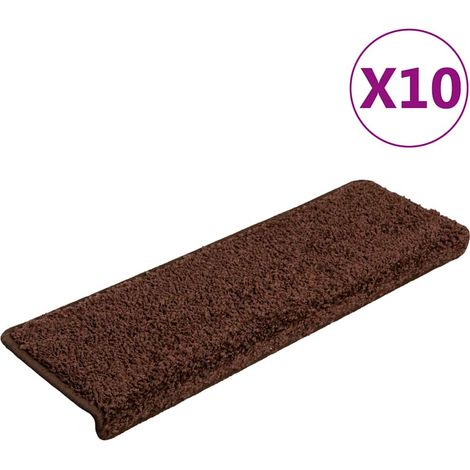 Maison Exclusive - Stufenmatten 10 Stk. 65x21x4 cm Braun Rechteck (1/5)