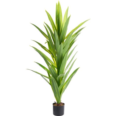 Artificial Potted Plant Green Synthetic Material 150 cm Decorative Indoor Accessory Handmade DRACAENA TREE (1/5)