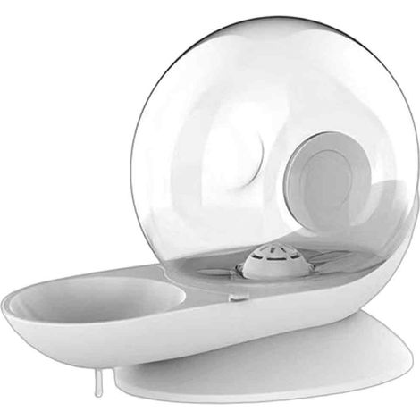 Fontaine a eau pour chat sans electricite,Abreuvoir à gravité Automatique Distributeur de Bol d\eau pour Chien et Chat -Gris (1/5)