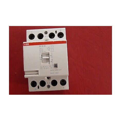 CONTACTEUR CT 2NO 40A 230V AC /DC ABB EN40-20 Commande Manuelle