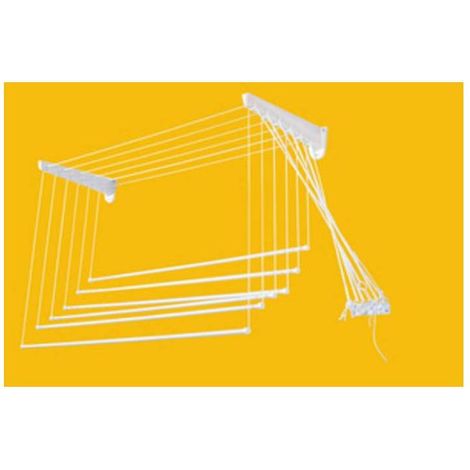 STENDIBIANCHERIA DA PARETE SALISCENDI RESINA 140 CM