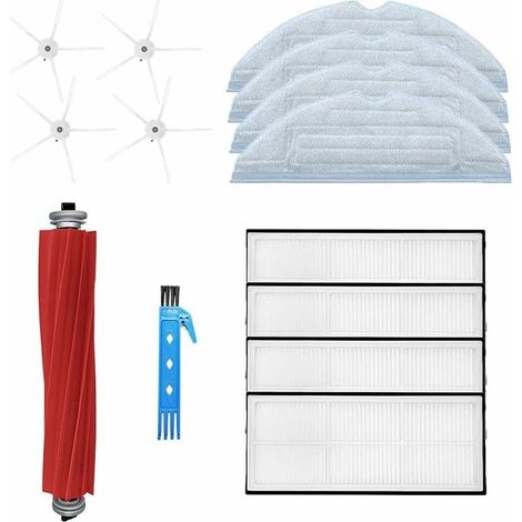 royaluxe -Kit d'accessoires pour Xiaomi Roborock S7 T7 T7S T7Plus T7SPlus pièces de Rechange pour aspirat 13 Paquets avec Brosse Principale en Caoutchouc Filtre Hepa Brosse latérale Chiffon de vadroui (1/5)