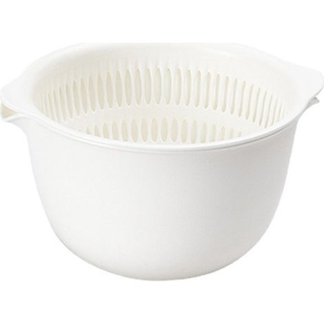 Évier double couche en plastique avec panier à légumes pour la cuisine et le salon (1/5)