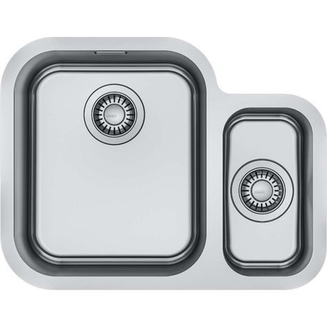 Franke Smart - Lavello SRX 160/2, 58x45 cm, acciaio inox 122.0736.139