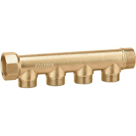 Collettore semplice e componibile 3/4" 2 derivazioni Caleffi 349020  3/4” - 2