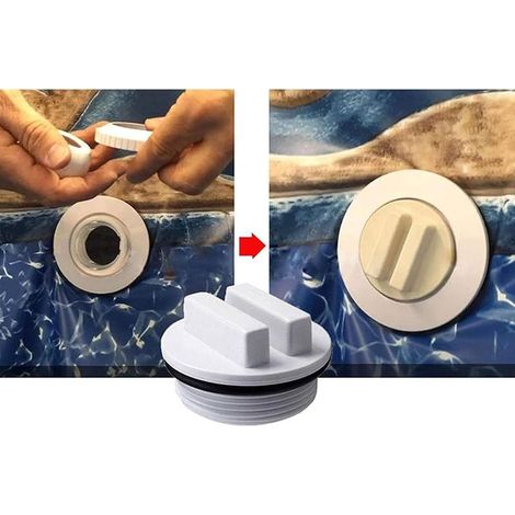 Bouchon d'hiver pour buse d'piscine massif - Avec joint torique - Filetage extérieur 1,5" - Bouchon d'hiver pour buses d'entrée ou skimmer (1/5)