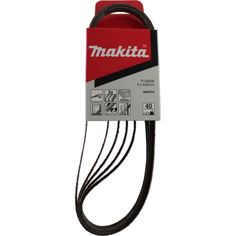 Makita P-43256 Schleifband-Set Körnung (num) 40 (L x B) 533 mm x 9 mm 5 St. (1/5)