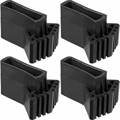 Couvre-Pieds Echelle - Caoutchouc Antidérapant - Pour Echelles Télescopiques et Escaliers - Lot de 4 (1/5)
