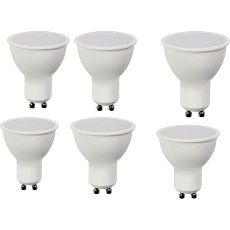 6 Faretto led 8 watt GU10 luce calda 3000k opaco 110° 220v Lm 620 lampada illuminazione (1/5)
