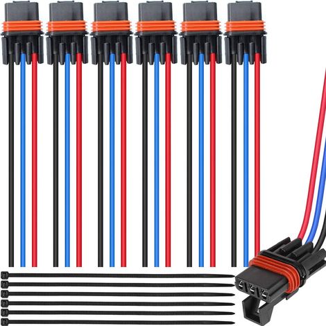 Pulse Power Jack Pigtail Connector For Ranger XP 1000 RZR RS1 Pro General 2018 2019 2020 2021 Bus Bar, 14AWG, 6pcs (1/5)
