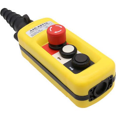 Bouton Arrêt D'Urgence - 315 x 80 mm - Jaune - Rectangulaire - 1 Pièce (1/5)