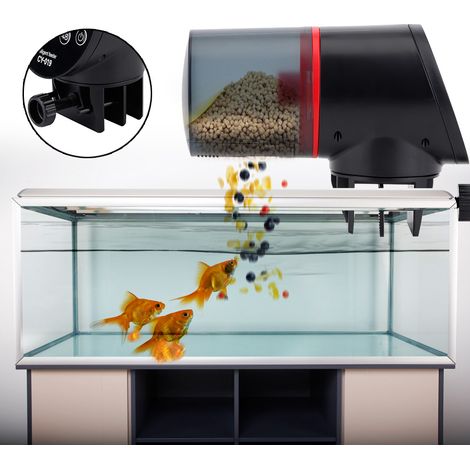 Distributeur automatique de nourriture pour poissons CY-019 en plastique ABS avec minuterie intelligente pour aquarium (1/5)