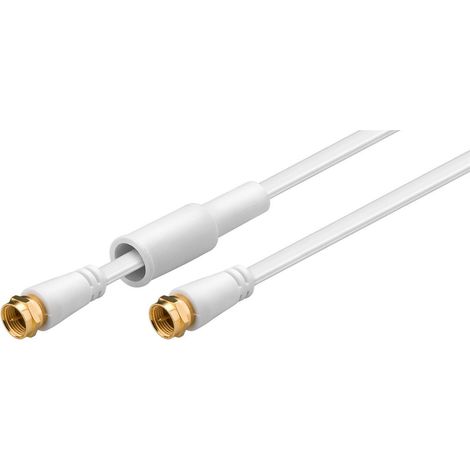 Connecteur Goobay FLAT SAT, plaqué or, 5m (1/2)