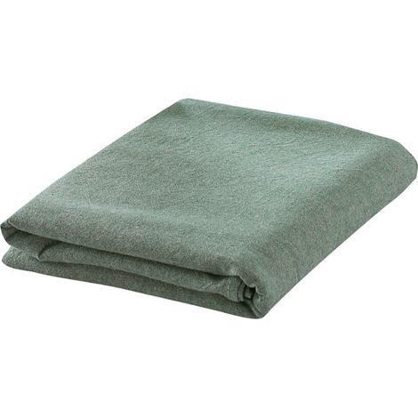 Housse de canapé de massage/spa en coton doux avec ouverture pour le visage, verte (1/5)