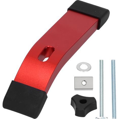 Ensemble de pinces de maintien TTrack Kit d'outils de gabarit de serrage de filetage M8 en métal pour le travail du bois (rouge) (1/4)